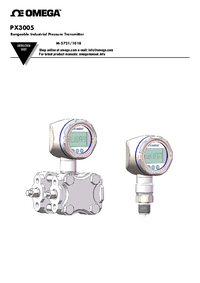 Thumbnail of document Manual - PX3005-160WDWBI Rangeable, Differential Press. Transmitters w/Display